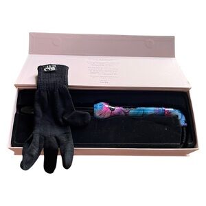 EVA NYC Hair 1" Curling Iron & Glove New Hair Style Beauty Professional Ceramic
